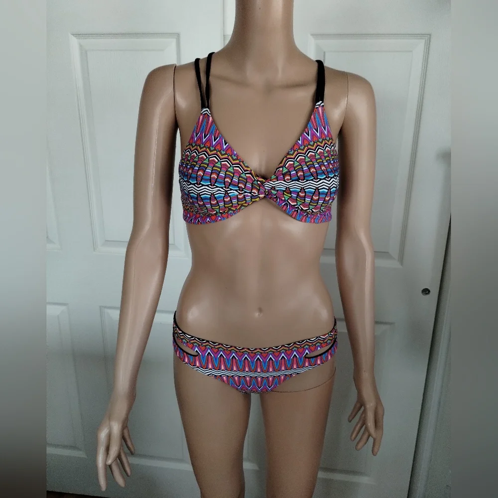 L Space Colorful Patterned Bikini Set